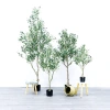 Nordic artificial green plants, artificial potted plants, large decorative items, living room indoor bonsai, artificial plants, olive trees, artificial trees details Picture